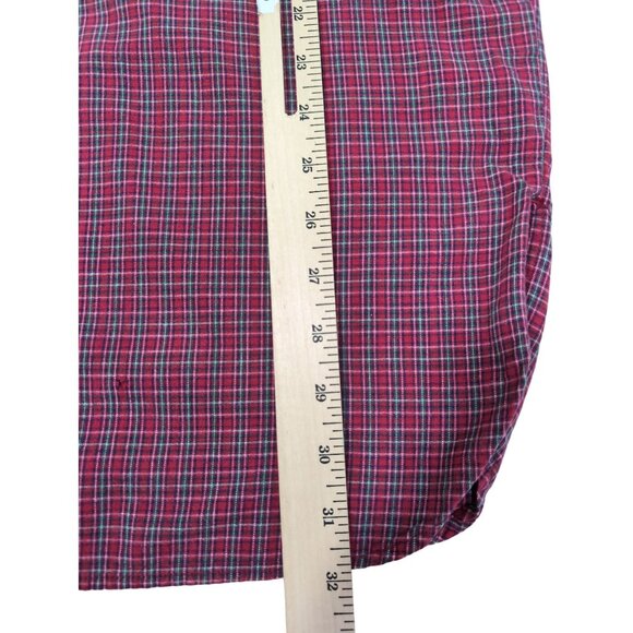 Disney Winnie The Pooh Eeyore Nightshirt Pajamas Womens M‎ Red Plaid Winter - Picture 5 of 6